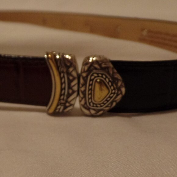 Brighton Women's Greco-Roman Leather Belt Museum Collection S21003 Beautiful Blk - Picture 15 of 16